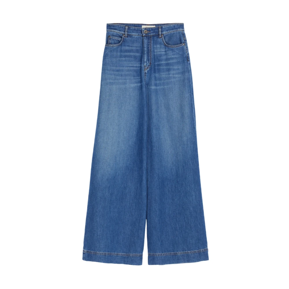 Max Mara Vega Broek Blue Dames