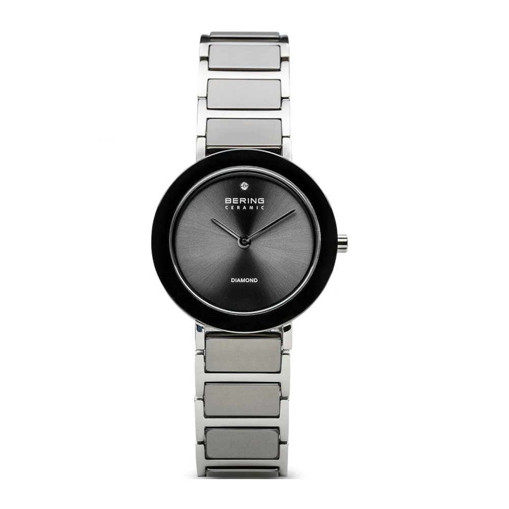 Bering Women's Black Watch Charity 29 Mm Bracelet Stainless Steel Band With Ceramic Elements 11429-Charity2