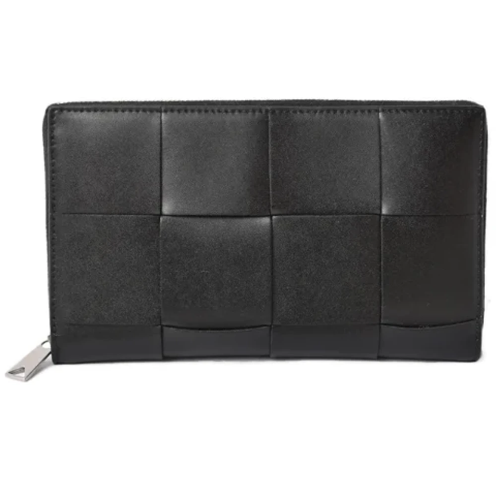 Bottega Veneta Vintage Pre-owned Leather wallets Black Dames