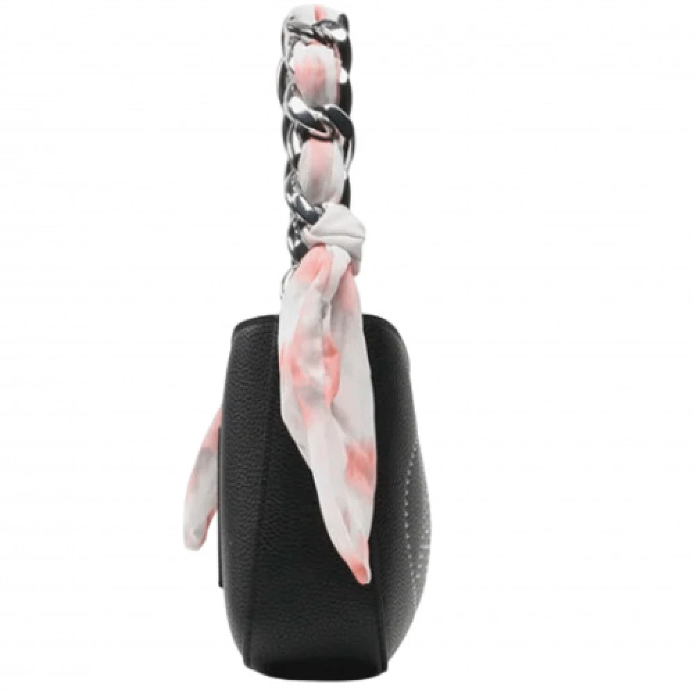 Armani Exchange Zwarte Rechthoekige Ketting Handtas Black Dames