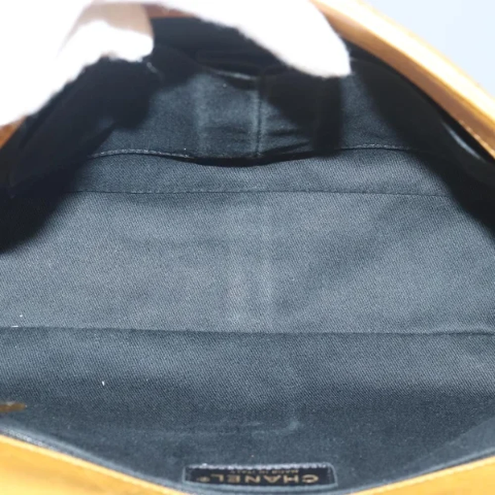 Chanel Vintage Pre-owned Leather chanel-bags Yellow Dames