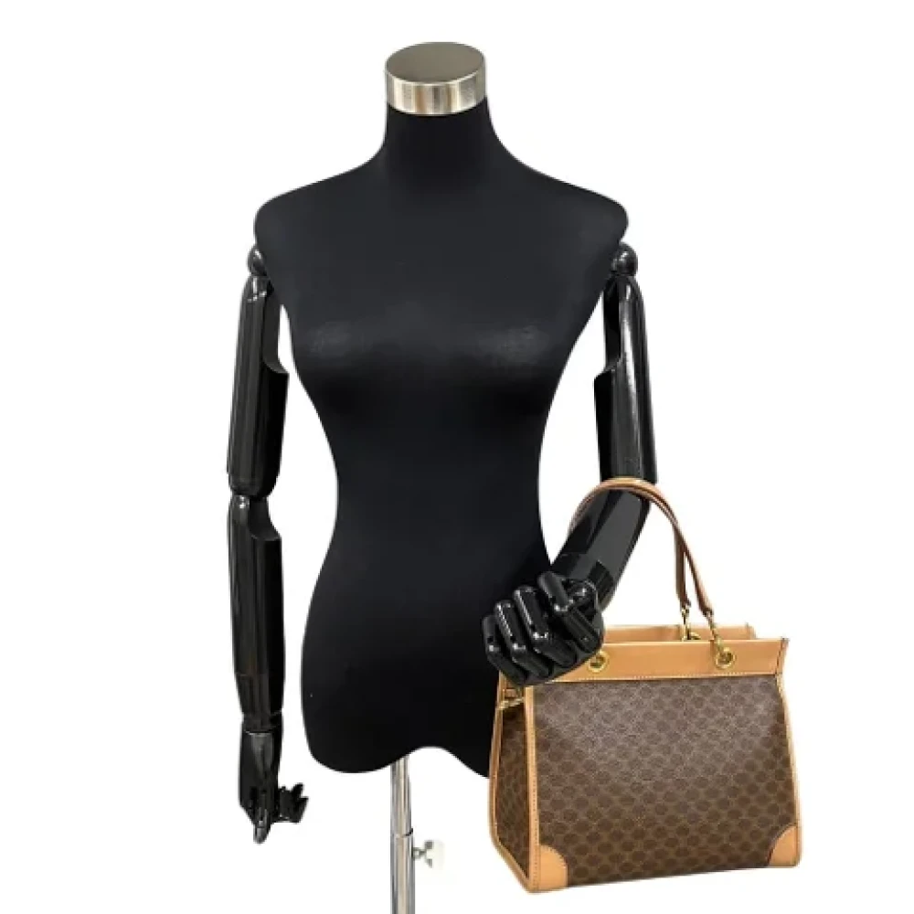 Celine Vintage Pre-owned Canvas celine-bags Brown Dames