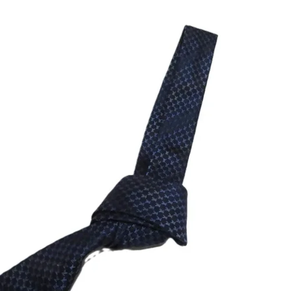 Louis Vuitton Vintage Pre-owned Silk home-office Blue Heren