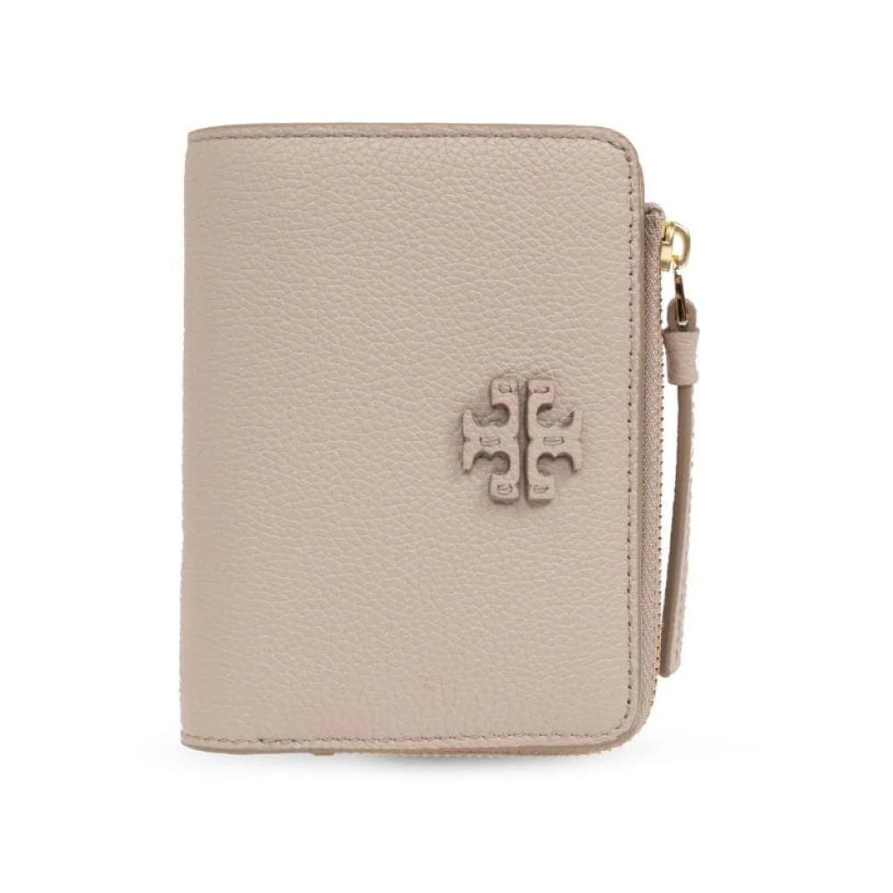 TORY BURCH Bi-Fold Portemonnees McGraw Stijl Beige Dames