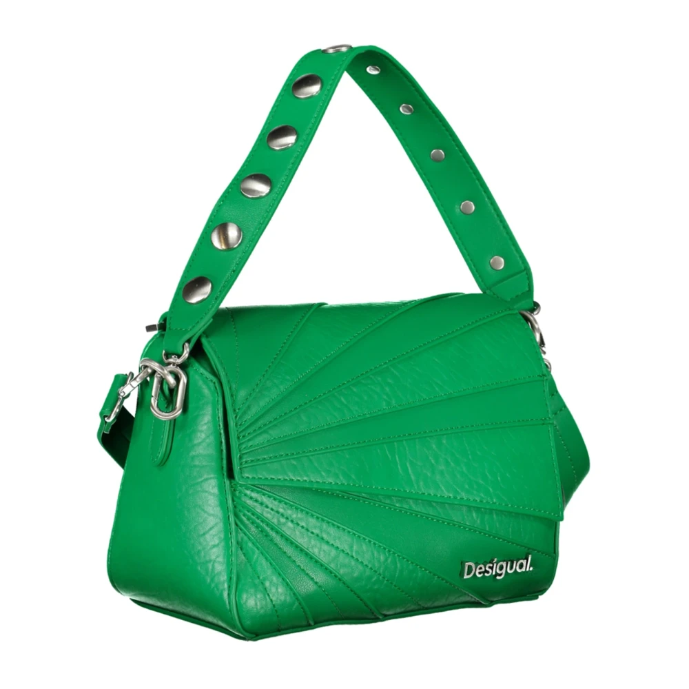 Desigual Groene Schoudertas met Afneembare Banden Green Dames