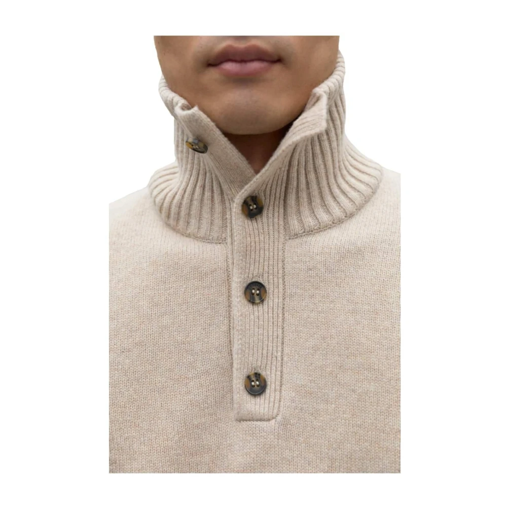 Ecoalf Klassieke Heren Katoenen Trui Beige Heren