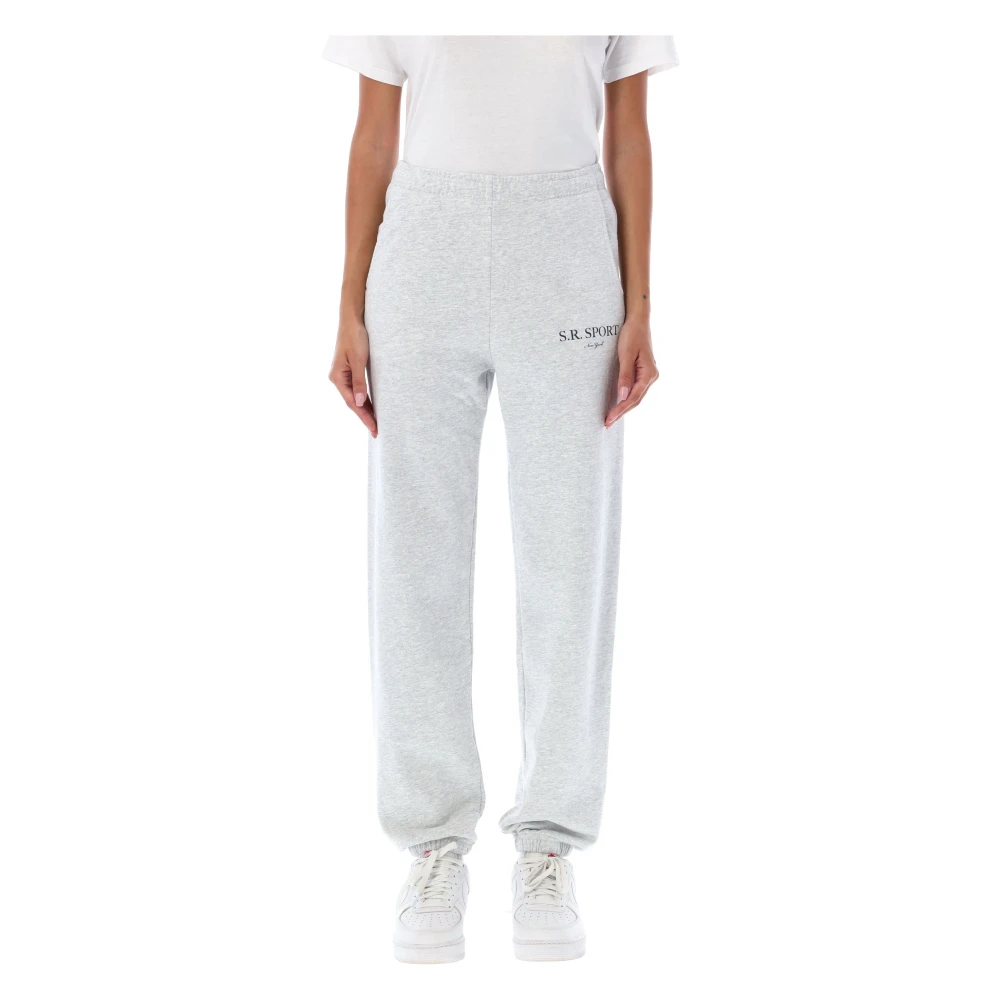 Sporty & Rich Grijze SR Sport Sweatpant Gray Dames