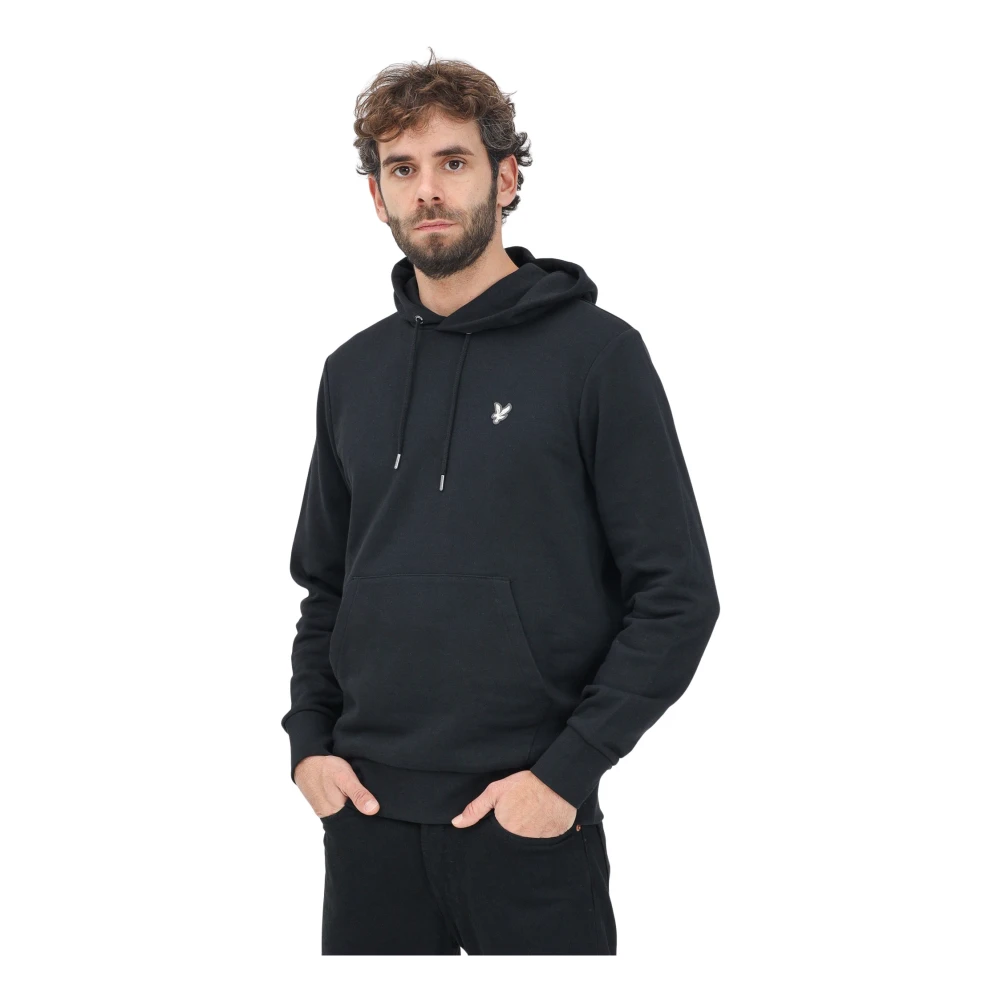 Lyle & Scott Vintage Premium Hoodie Zwart Herfst Winter Black Heren
