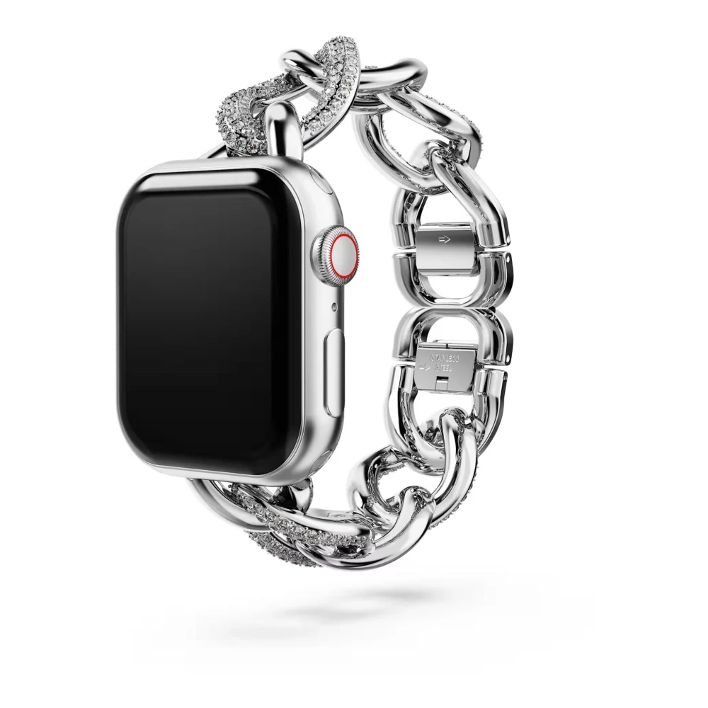 Swarovski Sparkling Chain Strap - Female - Watches - Gray - One Size - Accessories