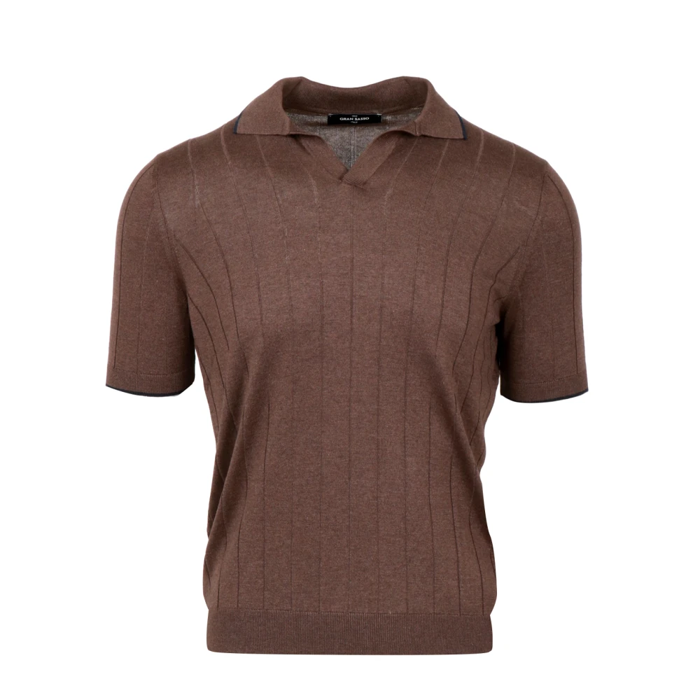 Gran Sasso Uomo Marrone Top, L, New,