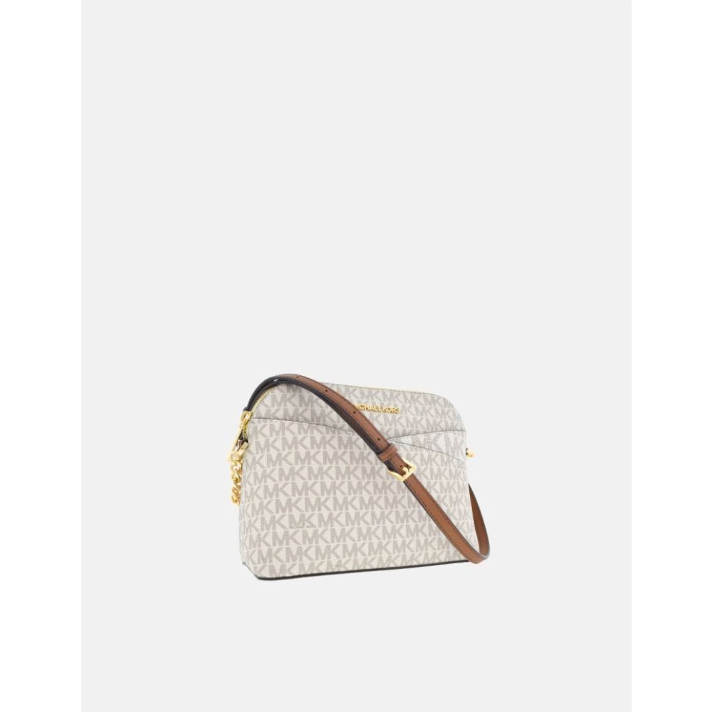 Michael Kors Dome Jet Set Vanilla Schoudertas White Dames