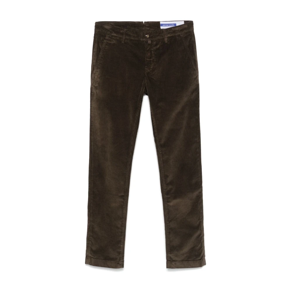 Jacob Cohën Bruine Corduroy Slim Fit Broek Brown Heren