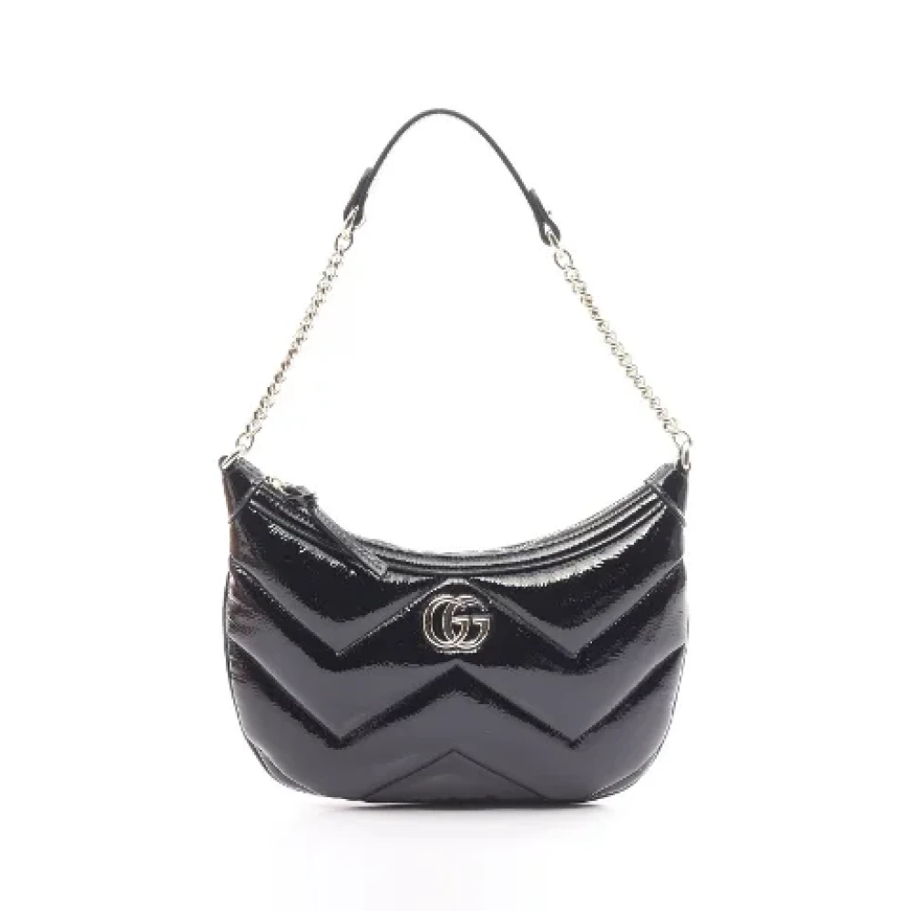Gucci Vintage Pre-owned Leather crossbody-bags Black Dames