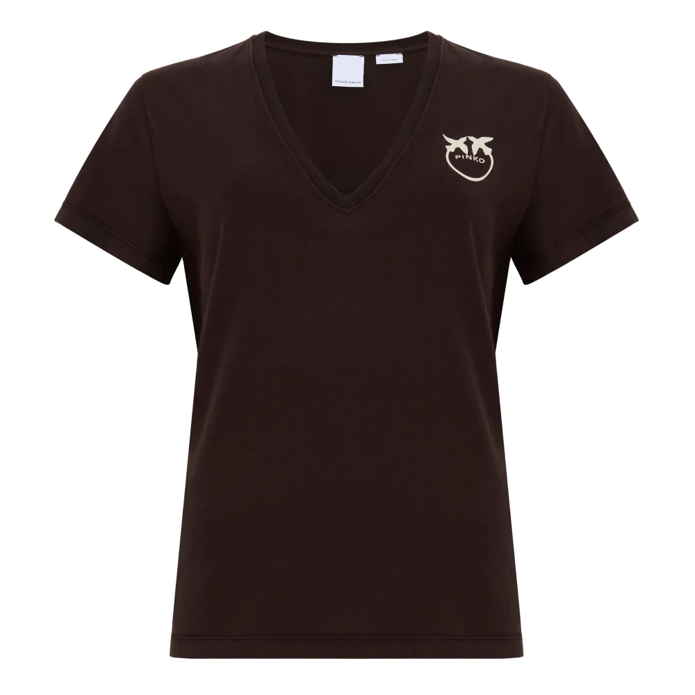 Pinko Bruine T-shirts en Polos Brown Dames