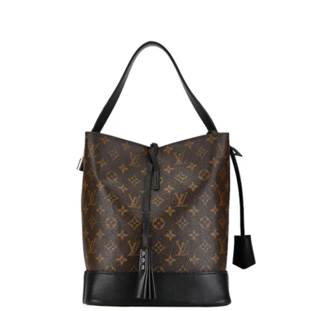 Louis Vuitton Vintage Pre-owned Plastic handbags Brown Dames