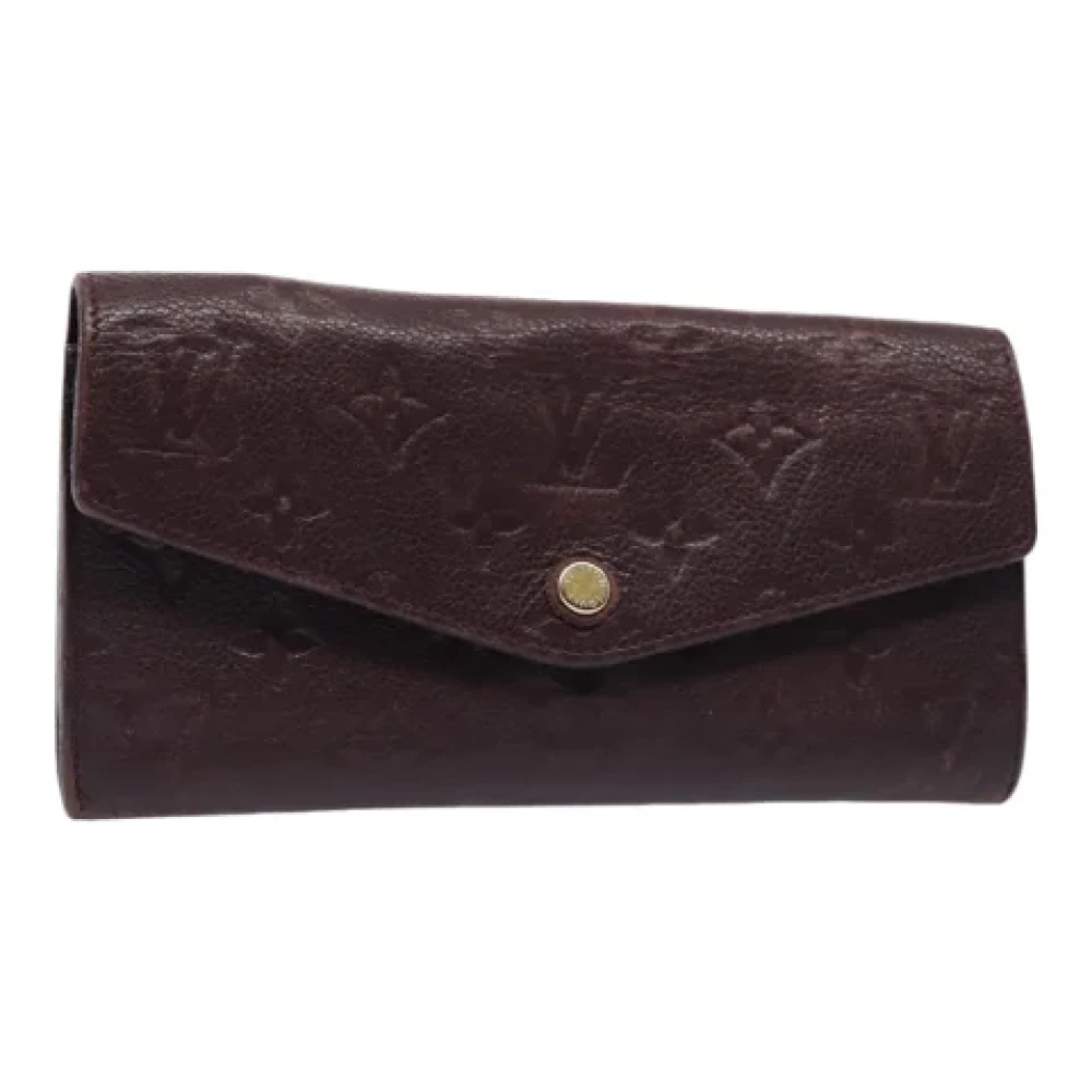 Louis Vuitton Vintage Pre-owned Leather wallets Purple Dames