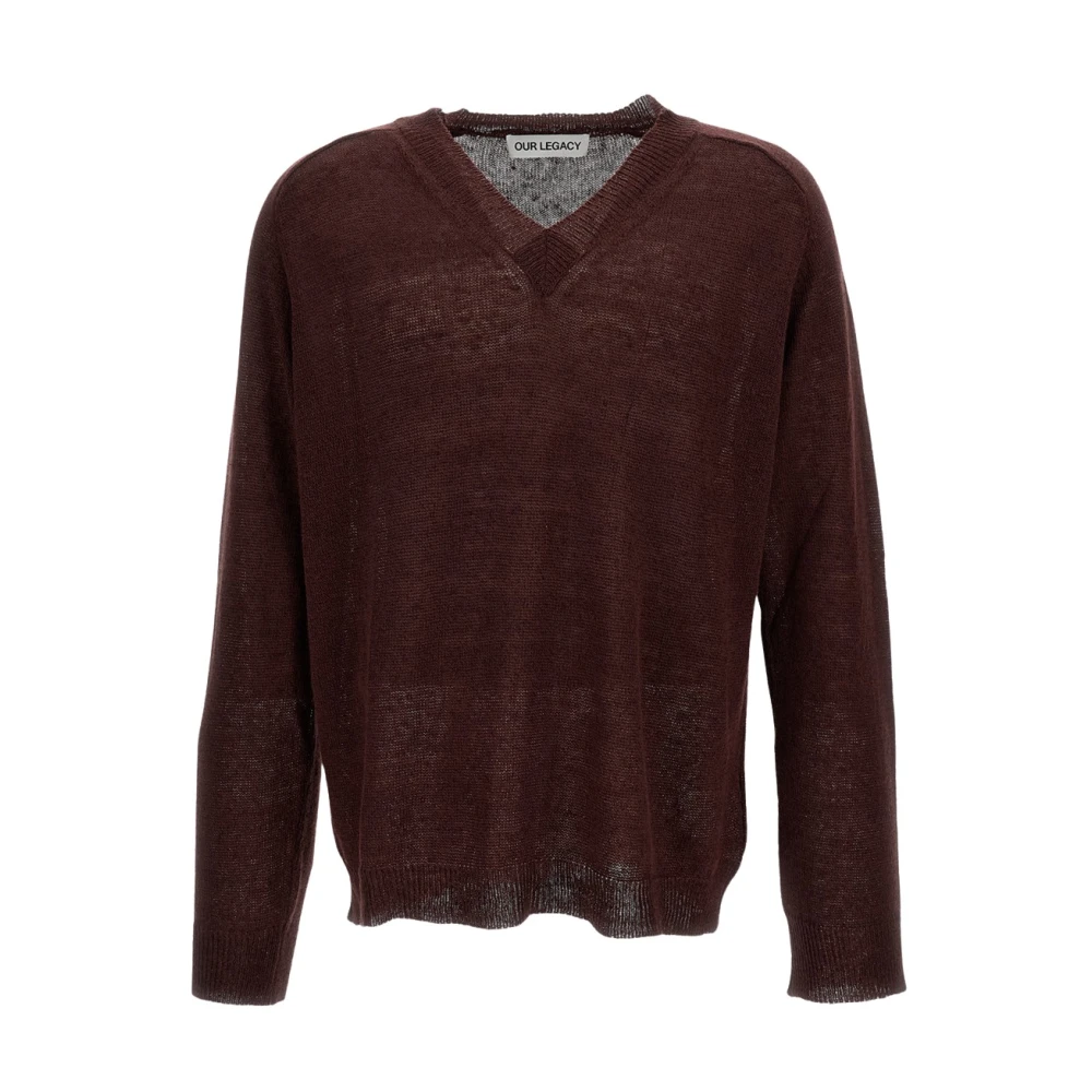 Our Legacy Men's Brown Rue V-Neck