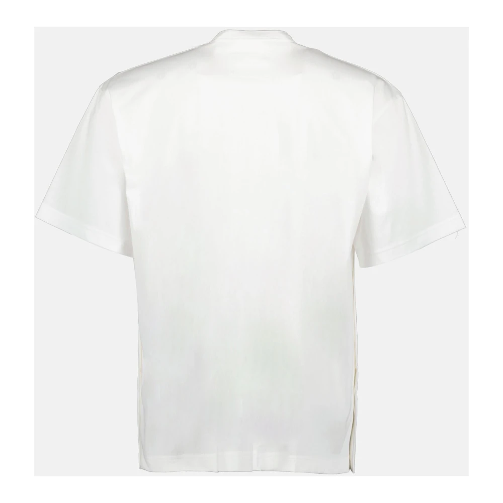Sacai Wit Katoenen Zak T-shirt White Heren