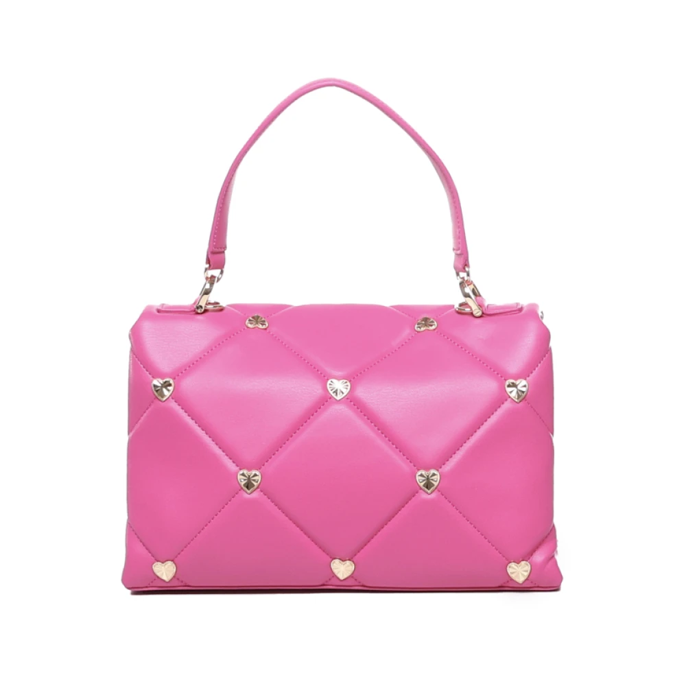 Love Moschino Quilted Hartpatroon Roze Tas Pink Dames