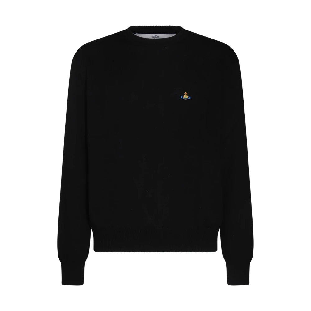 Vivienne Westwood Zwarte Katoenen Gebreide Trui Black Heren