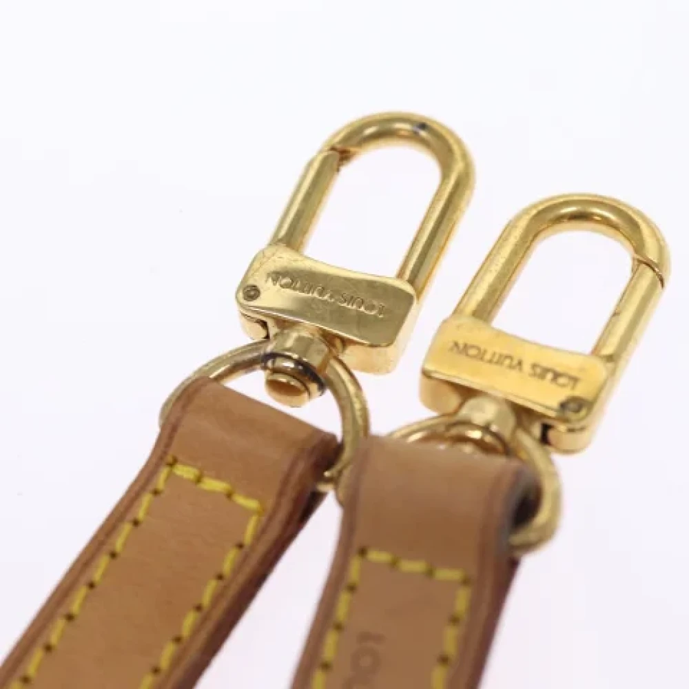 Louis Vuitton Vintage Pre-owned Leather home-office Beige Dames