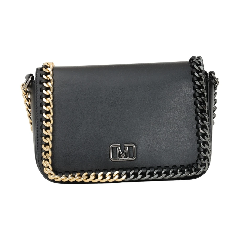 Marc Ellis Zwarte Schoudertas Magda met Bicolor Ketting Black Dames