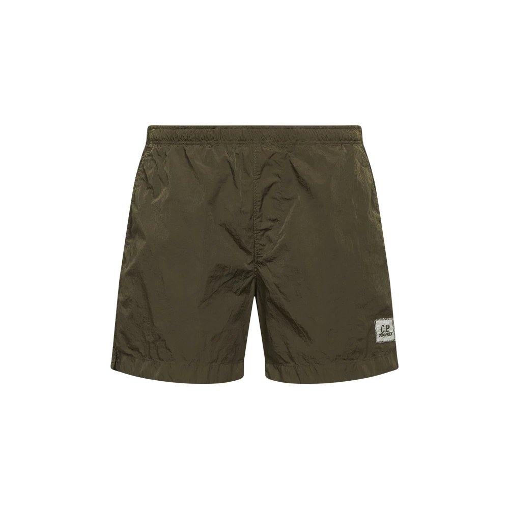 C.p. Company Men's Green M, Logo Swim Shorts