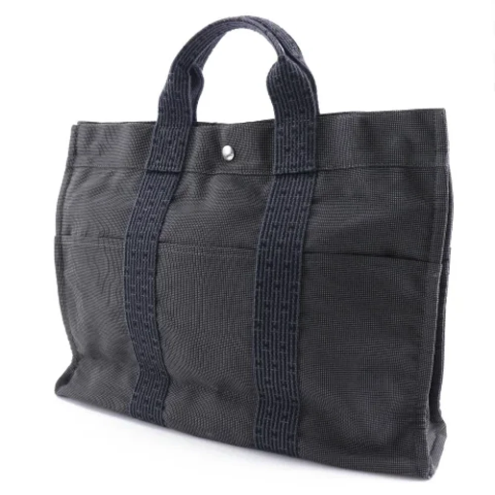 Hermès Vintage Pre-owned Canvas handbags Black Dames