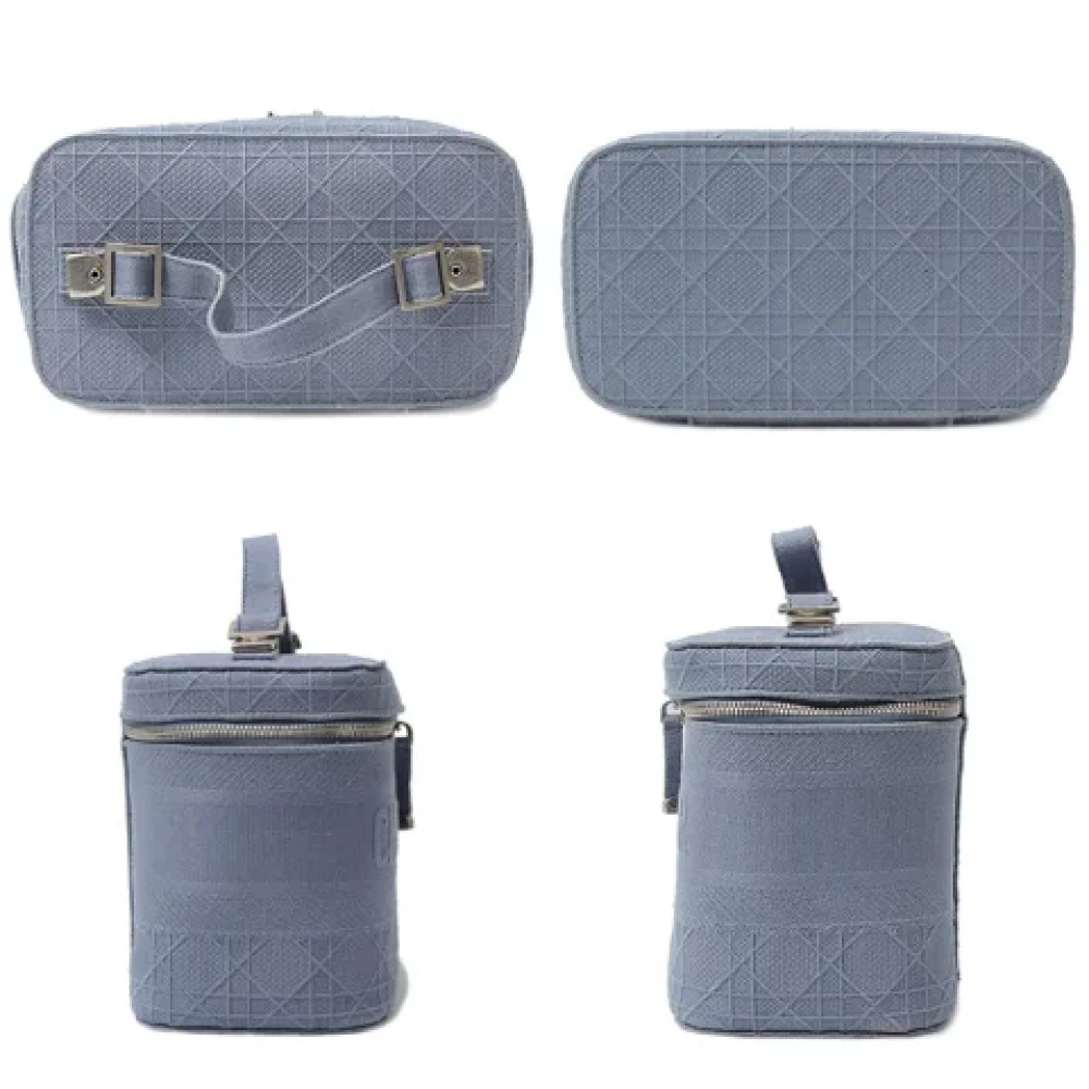 Dior Vintage Pre-owned Fabric handbags Blue Dames