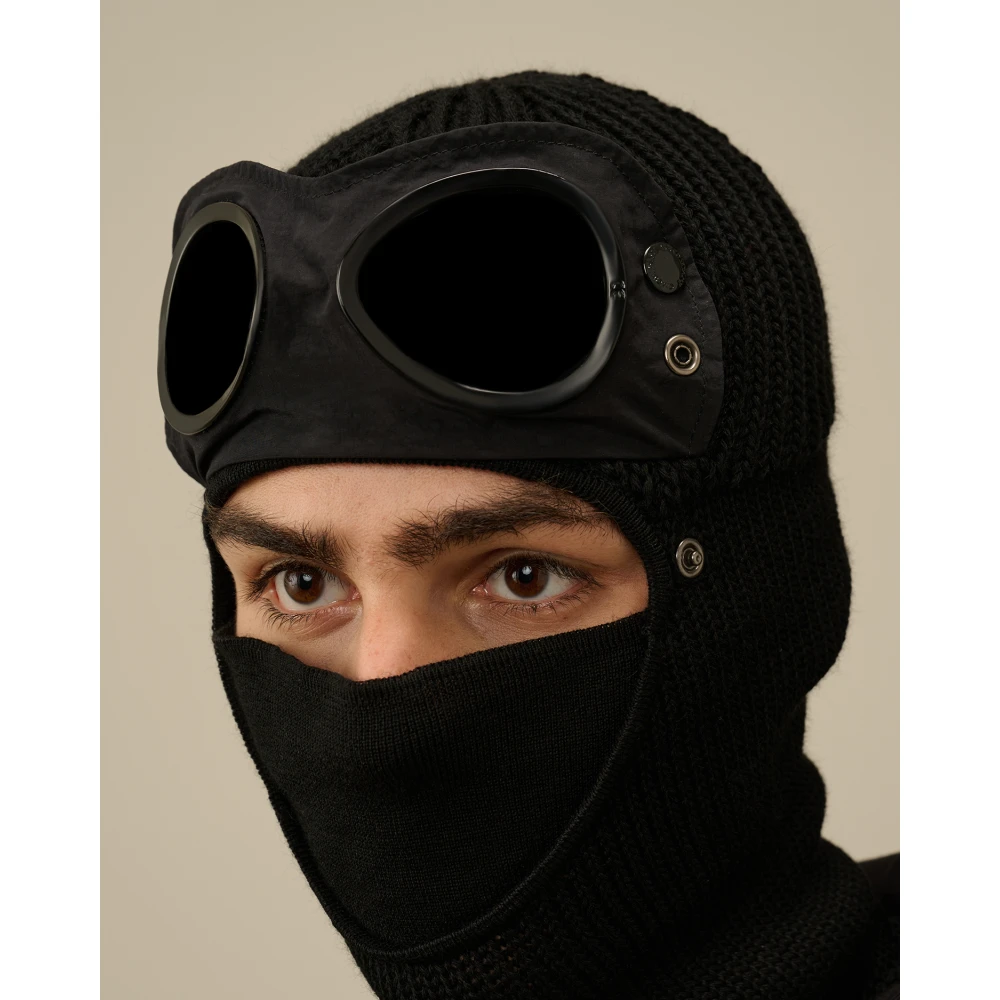 C.P. Company Zwarte Goggle Capuchon Black Heren