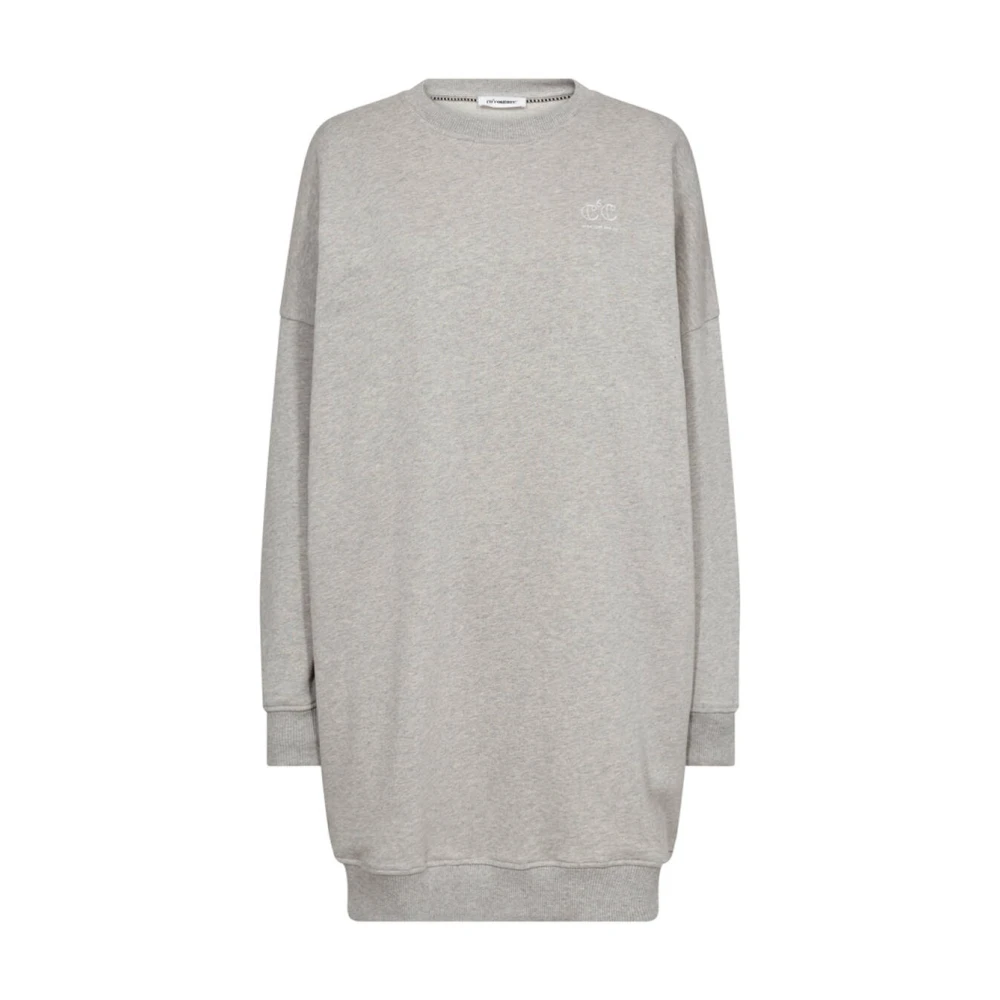 Co'Couture Oversize Sweat Jurk Gray Dames
