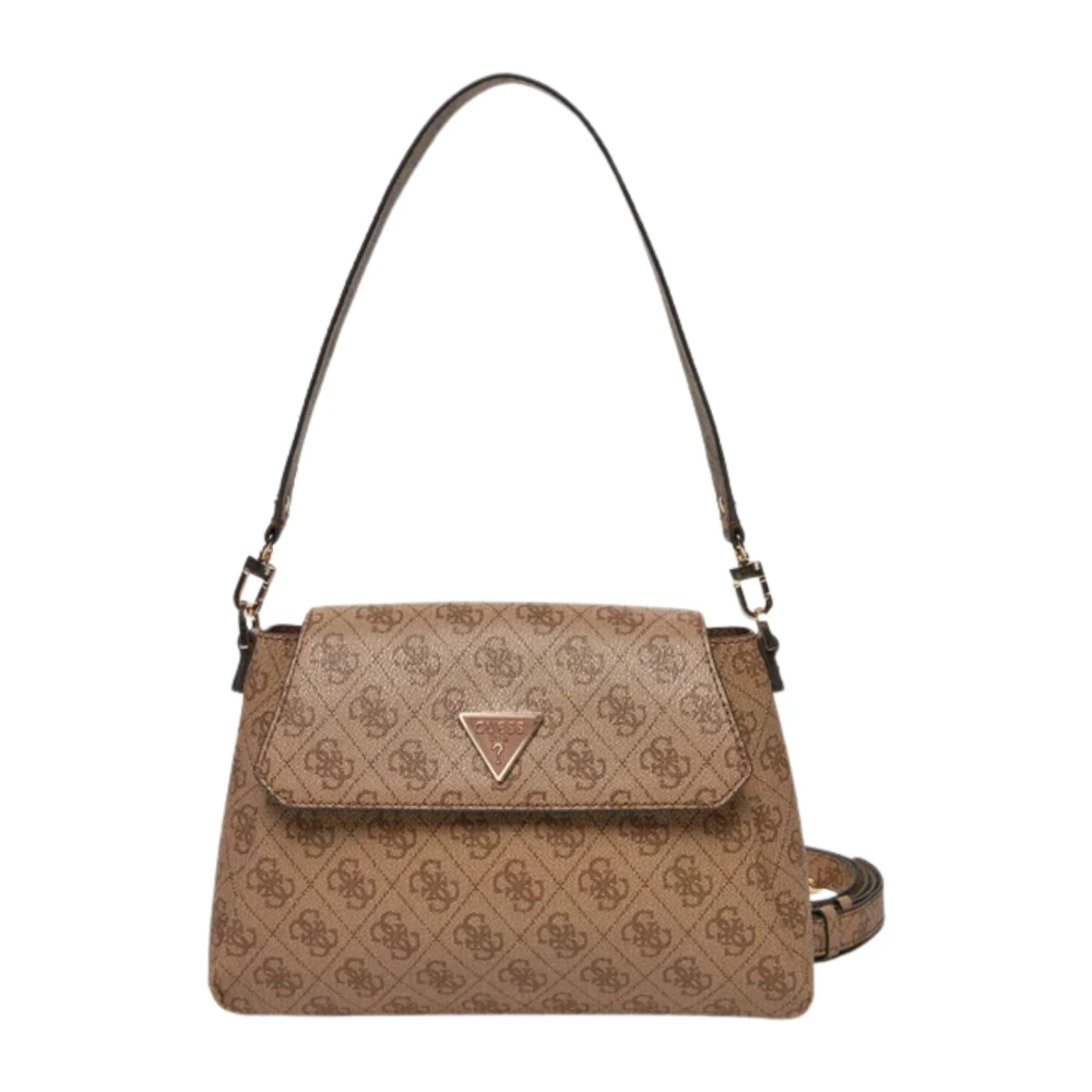 Guess Flap Schoudertas in Latte Brown Dames