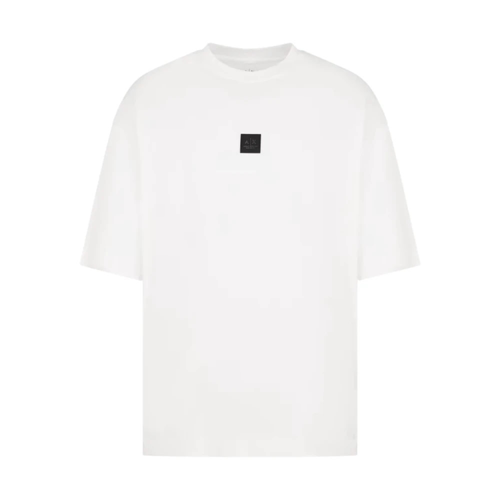 Armani Exchange Korte Mouw T-shirt Lente Zomer Collectie White Heren