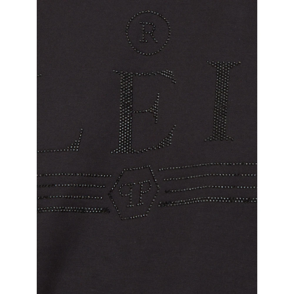 Philipp Plein Casual Katoenen T-Shirt Black Heren