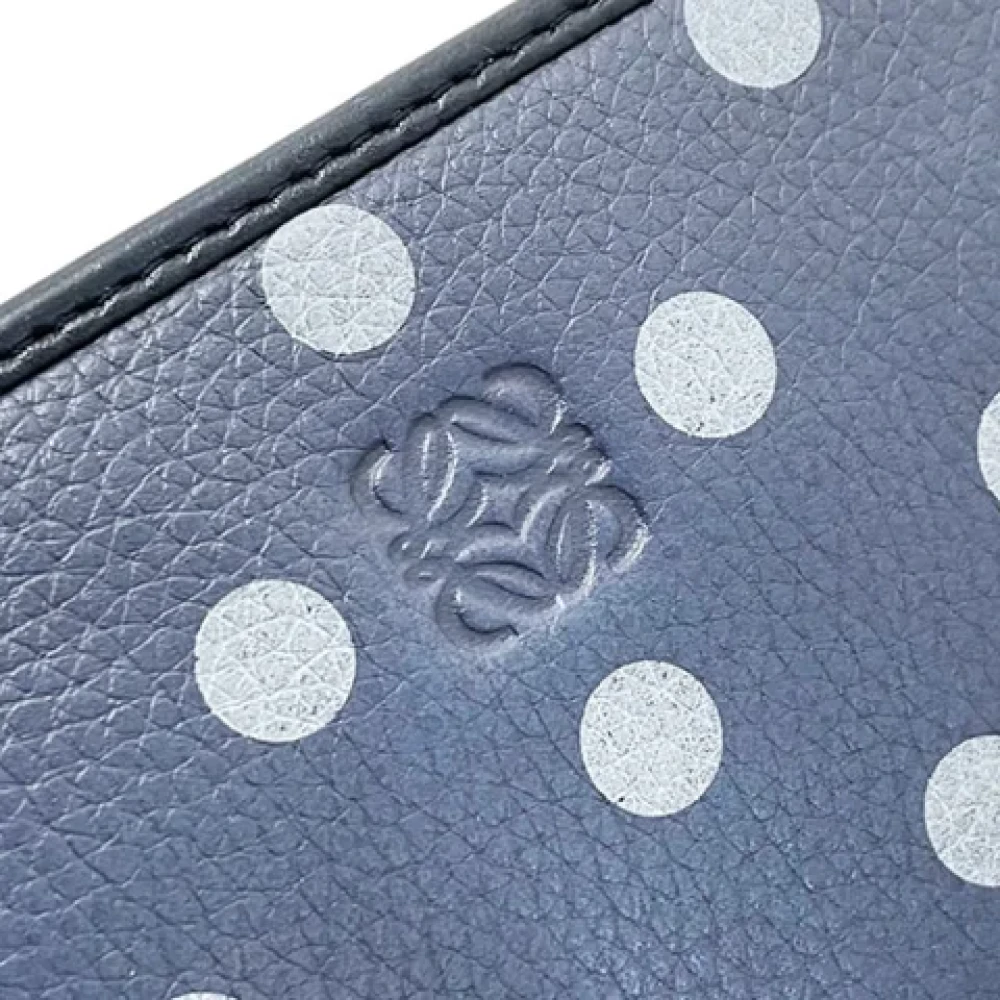 Loewe Pre-owned Leather wallets Blue Dames