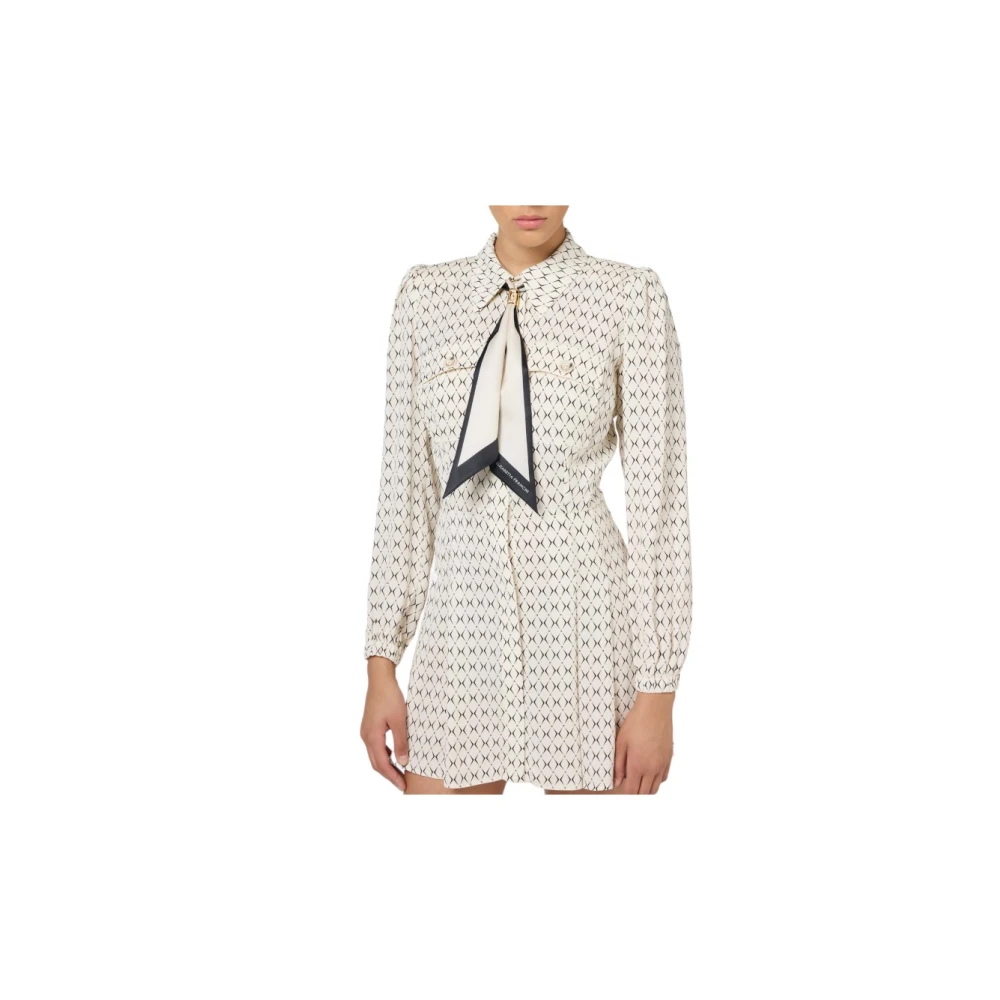 Elisabetta Franchi Elegante Jurk voor Speciale Gelegenheden Beige Dames