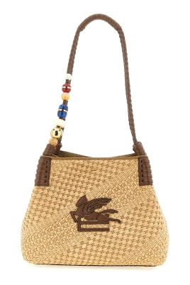 Small Raffia Libra Tote Bag