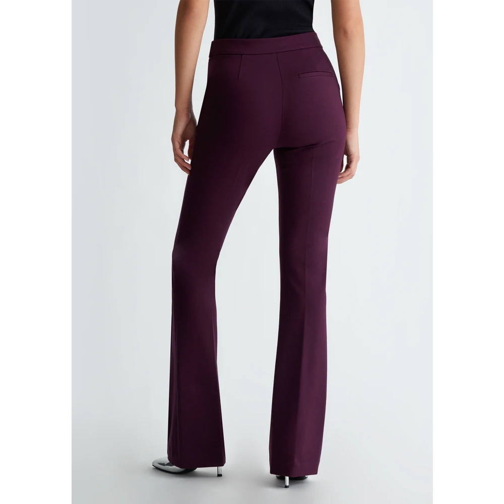 Liu Jo Flare Stretch Broek Purple Dames