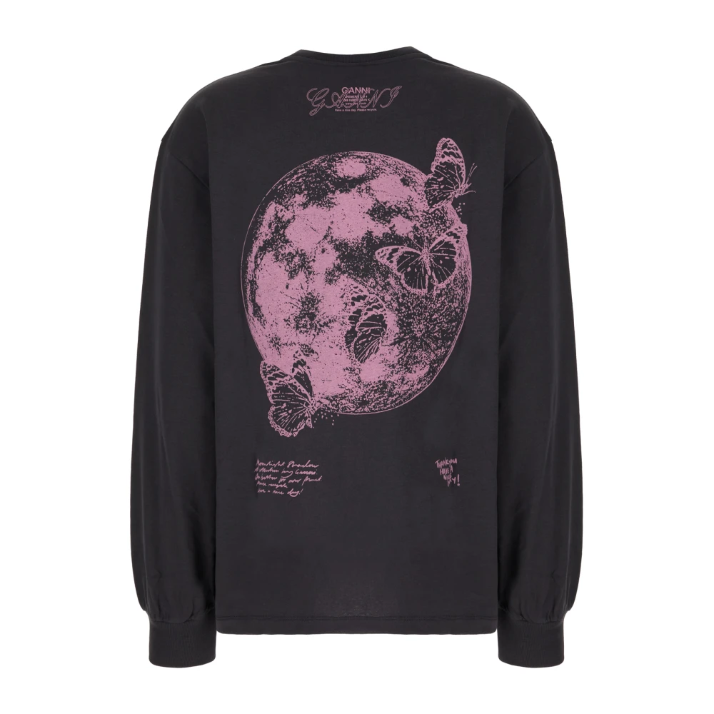 Ganni Stijlvolle Sweatshirt voor een Moderne Look Black Dames