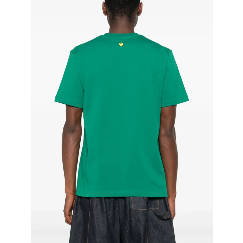 Barrow Groene Logo Crew Neck T-shirt Green Heren