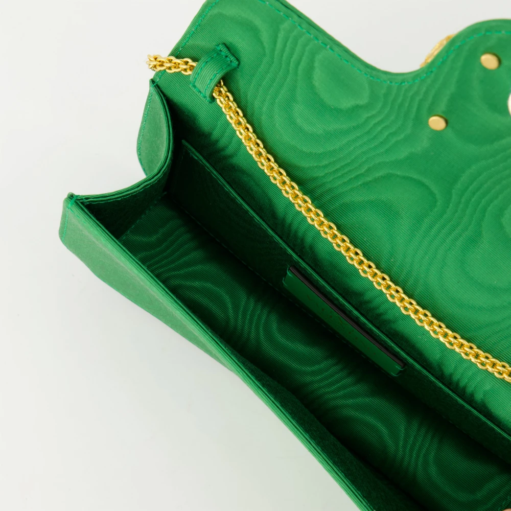 Valentino Garavani Groene VLogo Moiré Mini Tas Green Dames
