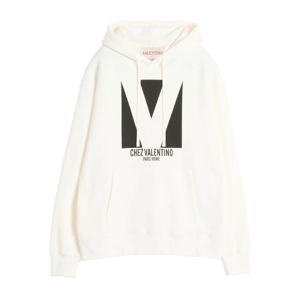 Valentino Garavani Witte Hoodie Chez Valentino White Heren