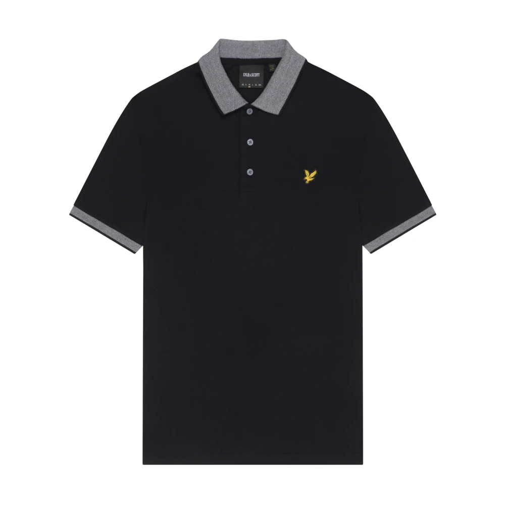 Lyle & Scott Gestreept Poloshirt Black Heren