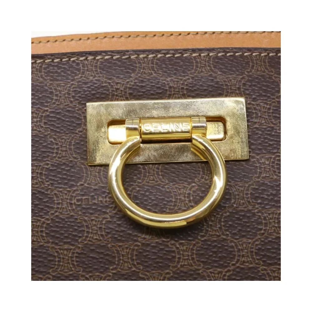 Celine Vintage Pre-owned Leather handbags Brown Dames