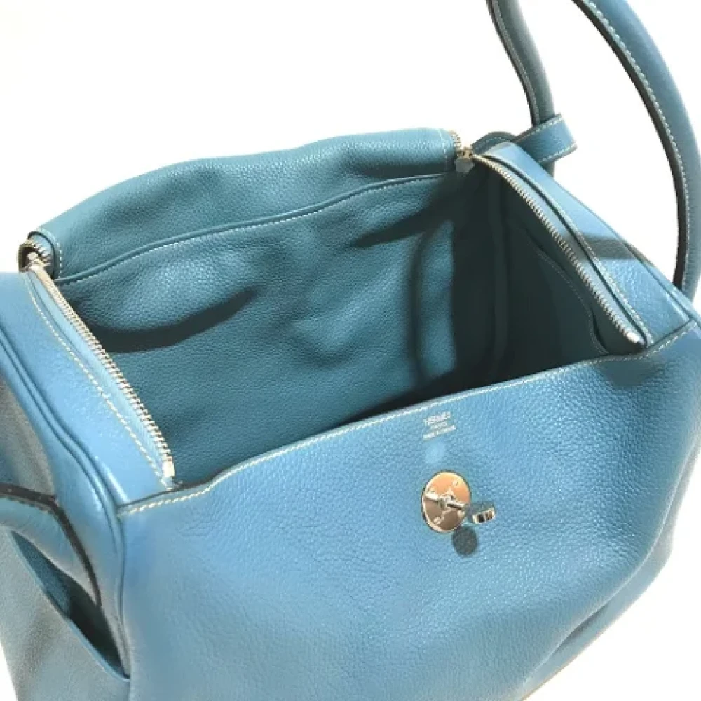 Hermès Vintage Pre-owned Leather handbags Gray Dames