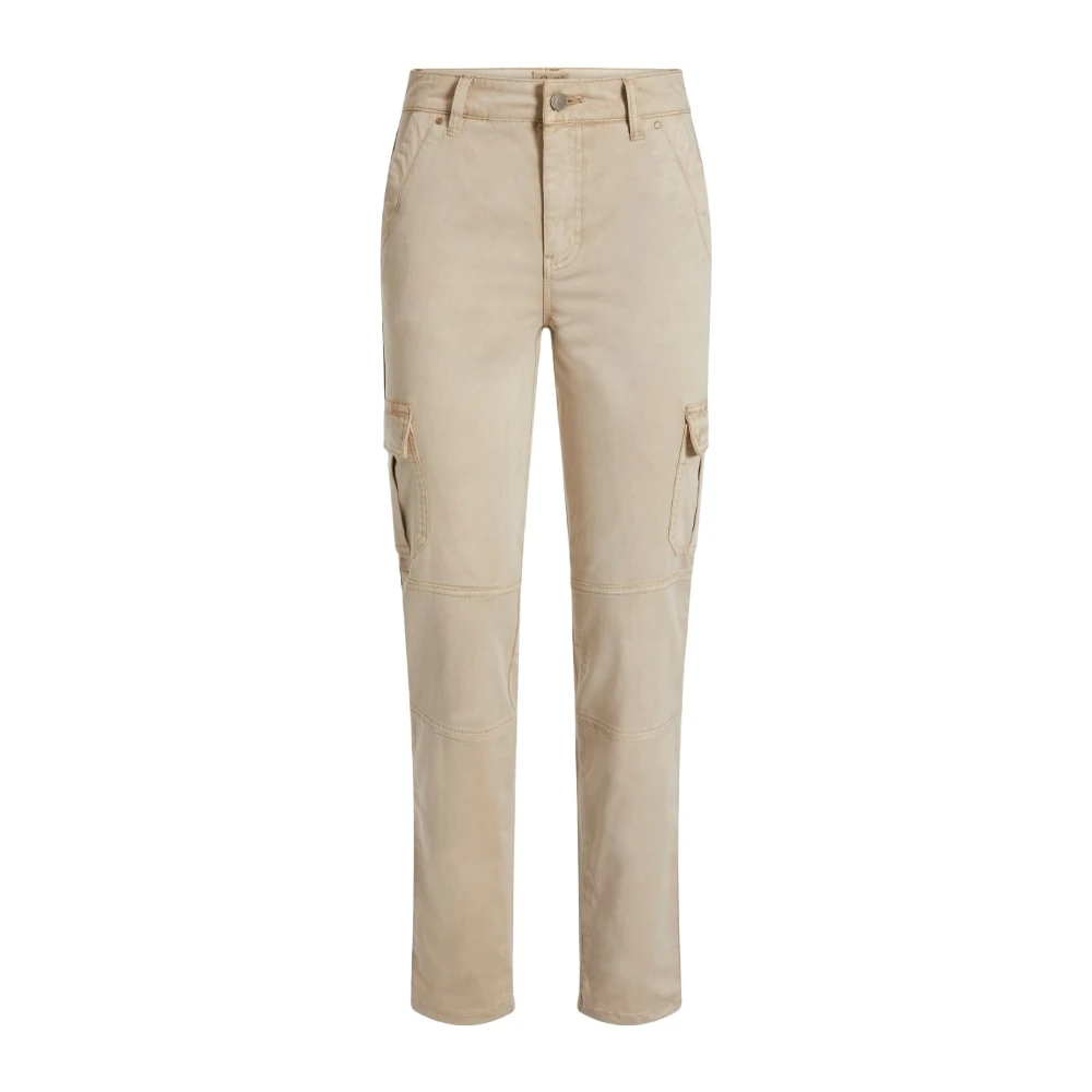 Guess Stijlvolle Broeken voor Mannen en Vrouwen Beige Dames