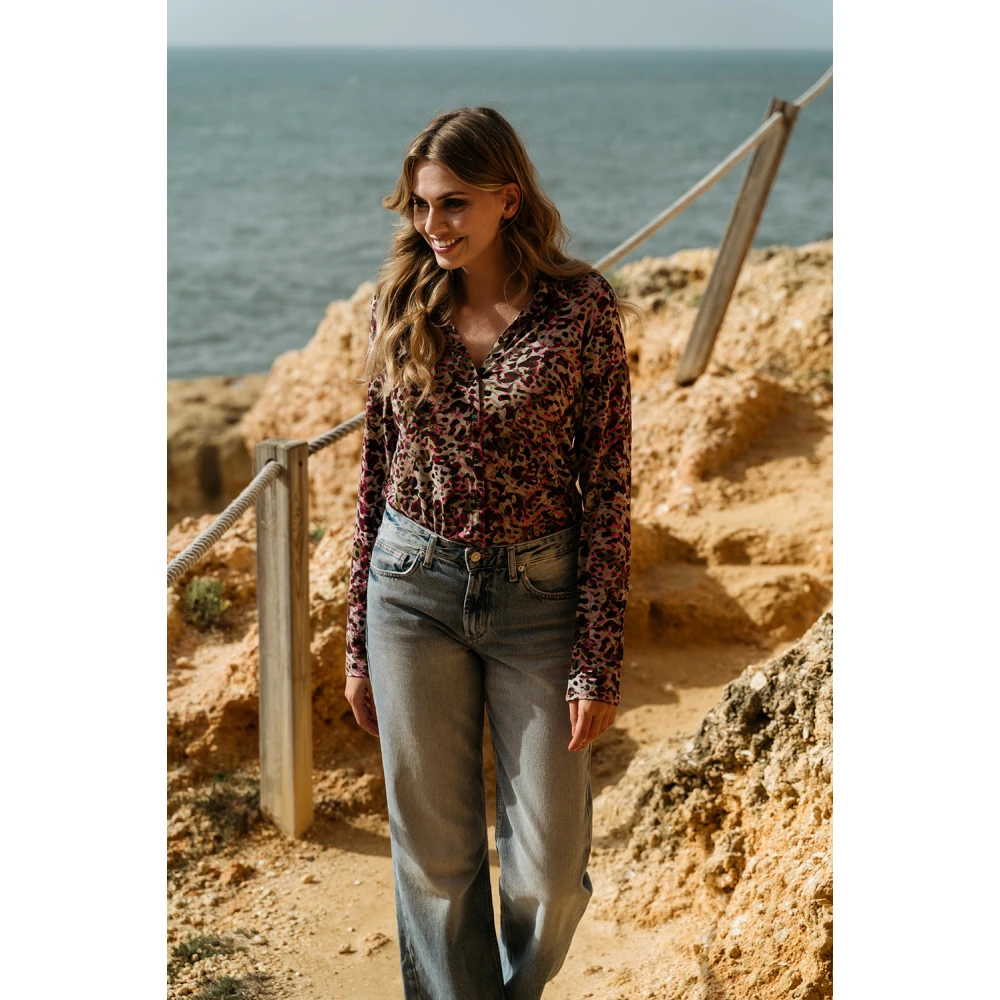 &Co Woman Overhemd met lange mouwen effen kleur Multicolor Dames