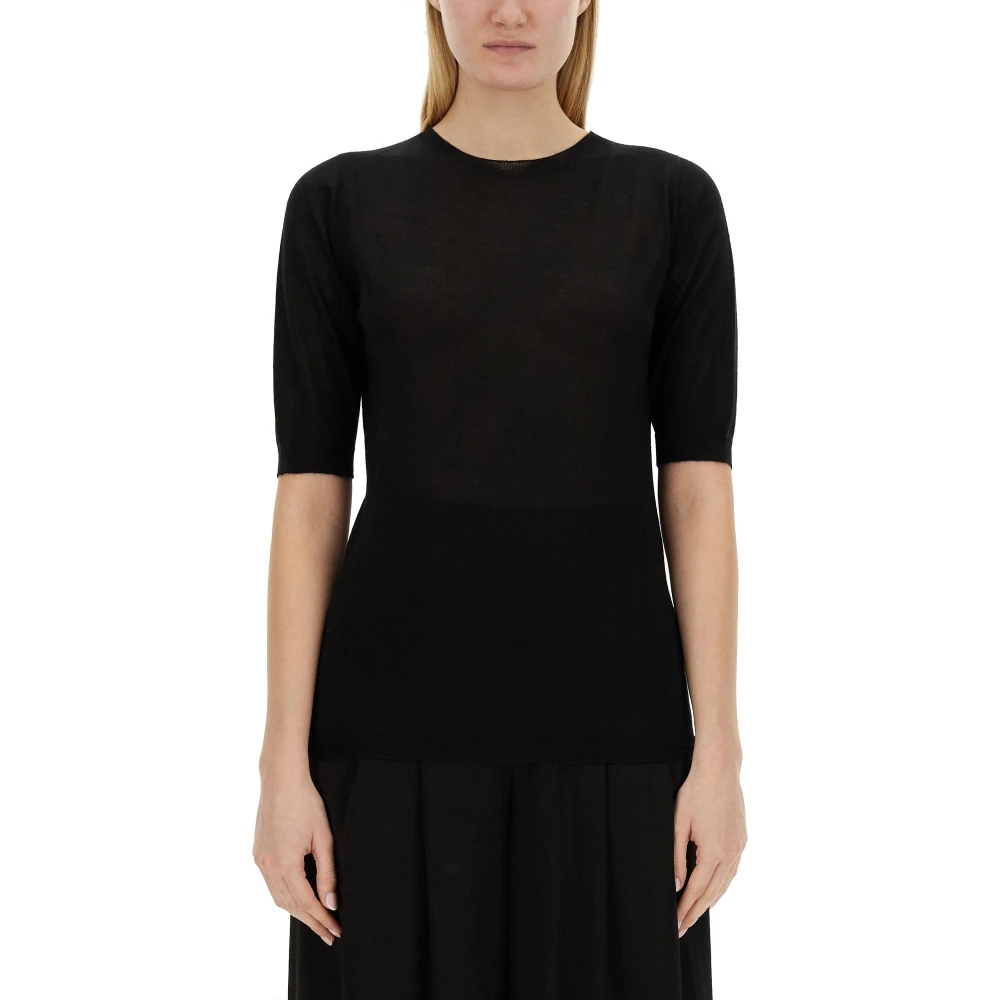 Fabiana Filippi Women's Black Maglia Maniche 3/4 - Cashmere Knitwear - M - Knitwear