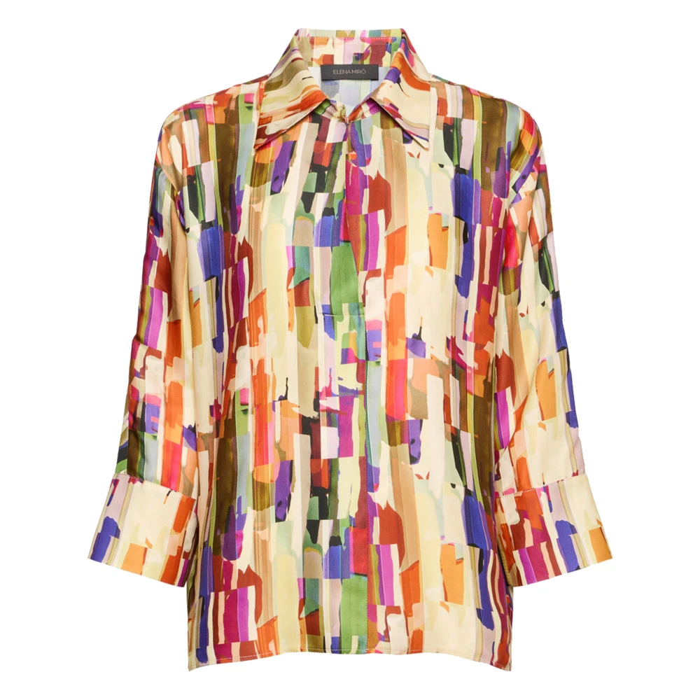 Elena Mirò Women's Multicolor Blouses, Xl, 001 Polo