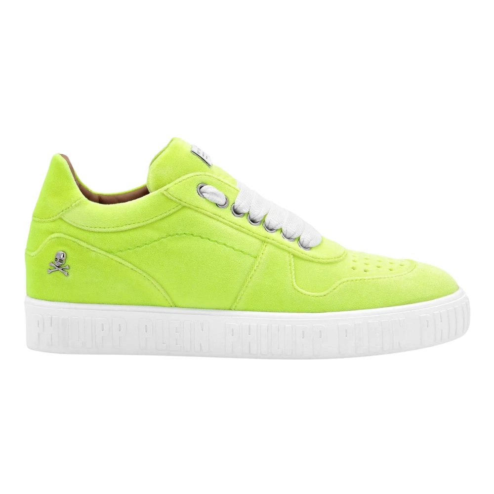 Philipp Plein Velvet Lo-Top Sneakers King Power Dames Schoenen Geel